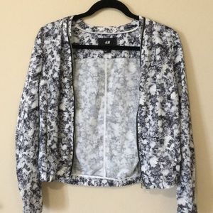 ❤️ H&M floral lightweight bomber jacket